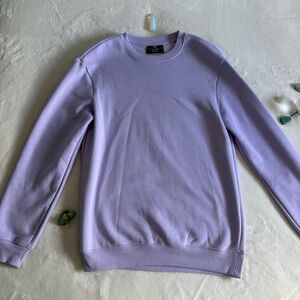 Long Sleeve Relaxed Fit Lavender H&M Sweater